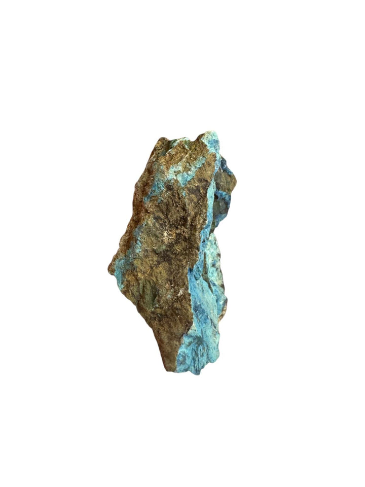Aerinite mineral specimen with blue fibrous crystalline texture from Lleida, Catalonia, Spain – rare throat chakra stone