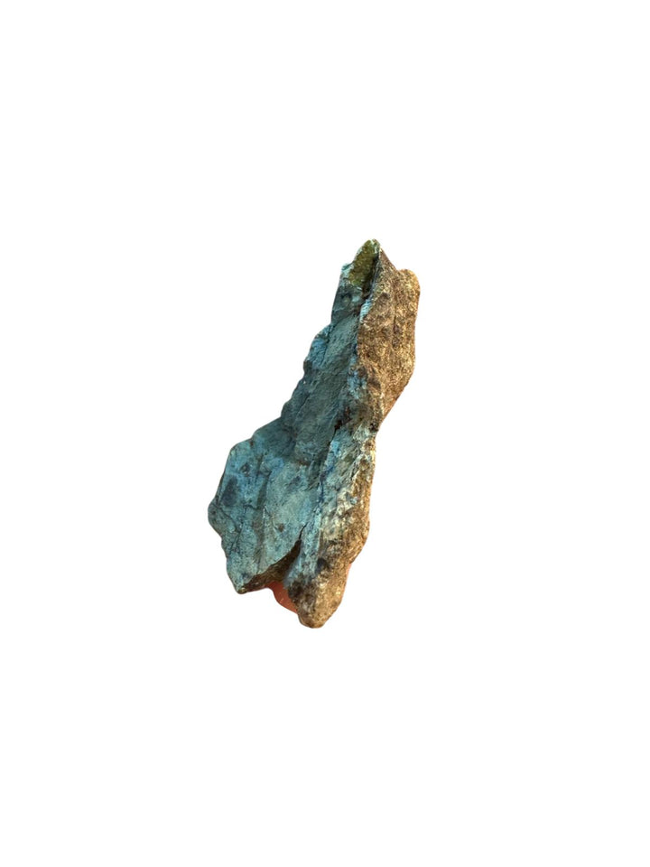 Aerinite mineral specimen with blue fibrous crystalline texture from Lleida, Catalonia, Spain – rare throat chakra stone