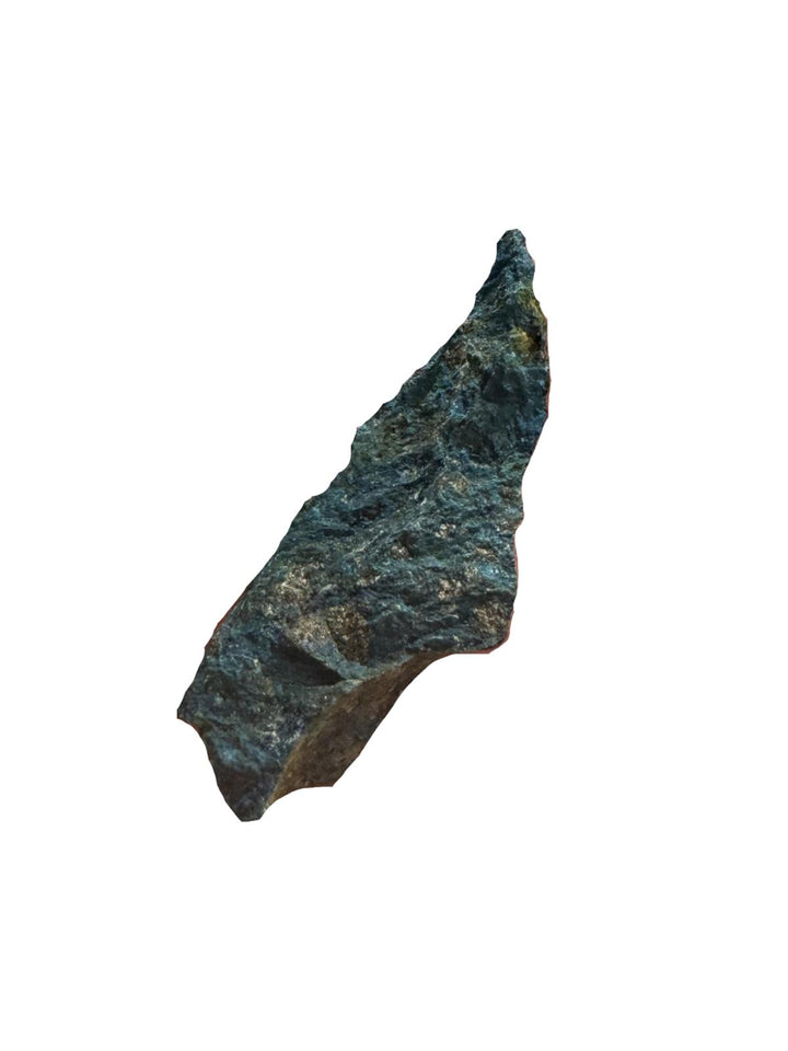 Aerinite mineral specimen with blue fibrous crystalline texture from Lleida, Catalonia, Spain – rare throat chakra stone