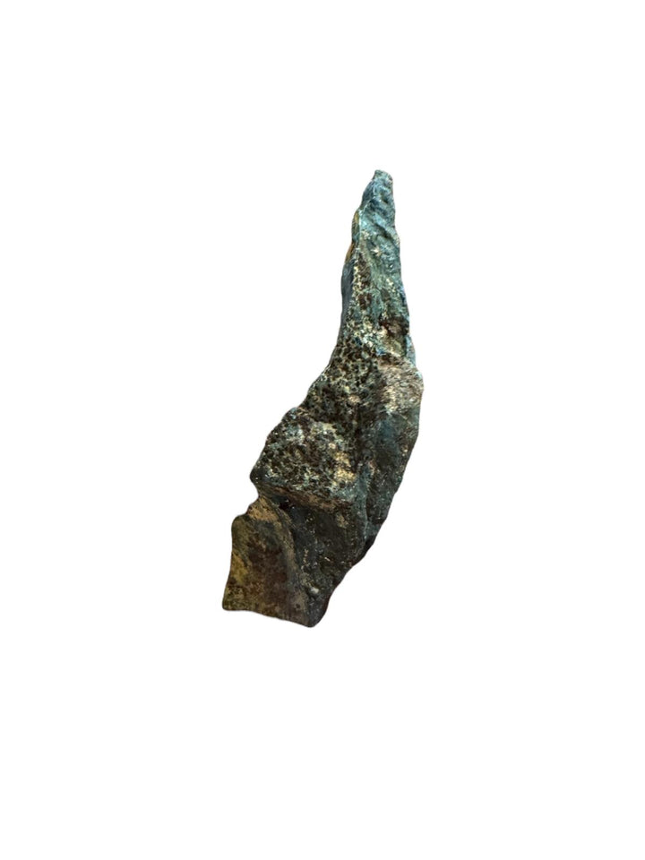 Aerinite mineral specimen with blue fibrous crystalline texture from Lleida, Catalonia, Spain – rare throat chakra stone