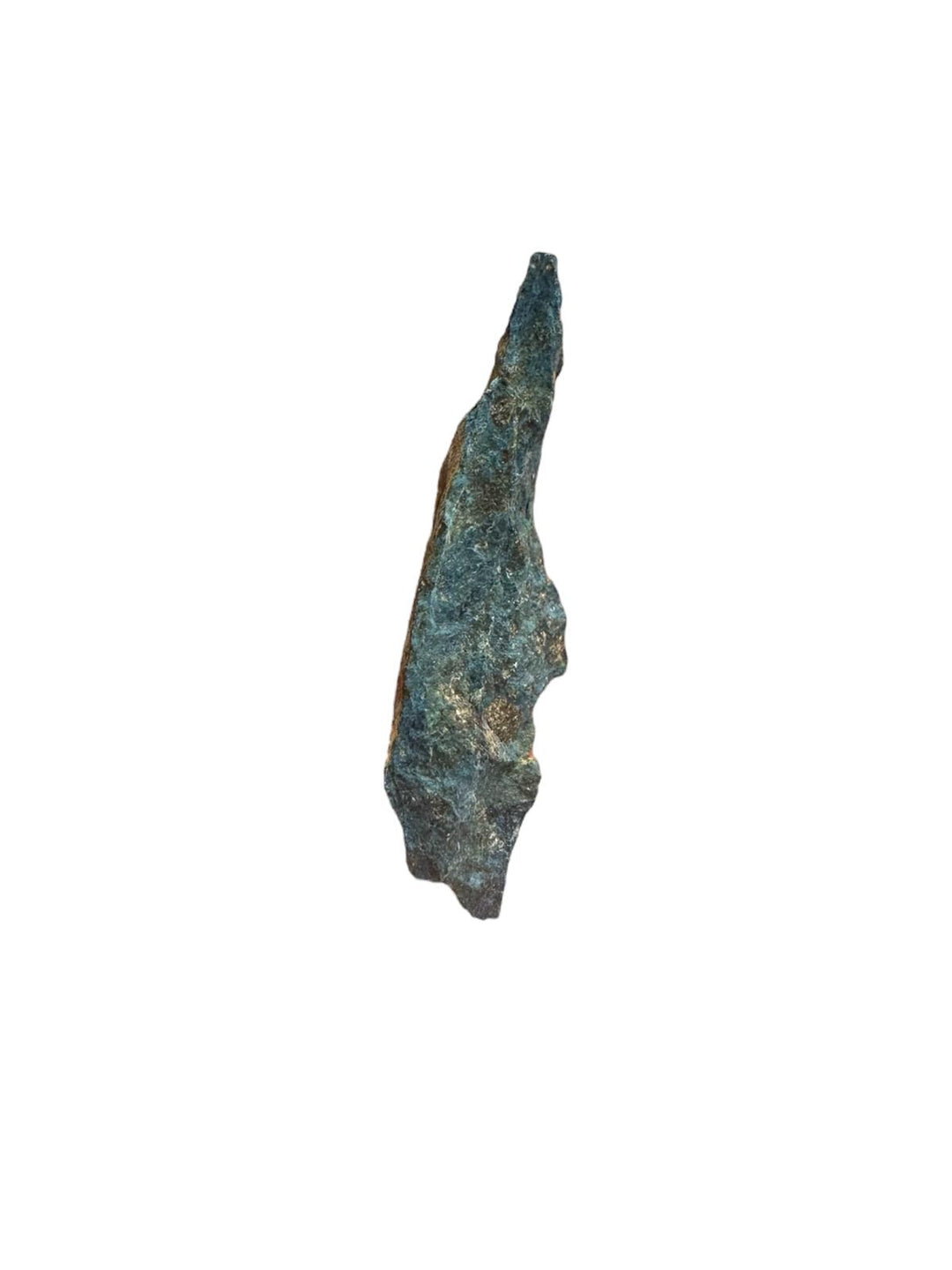 Aerinite mineral specimen with blue fibrous crystalline texture from Lleida, Catalonia, Spain – rare throat chakra stone