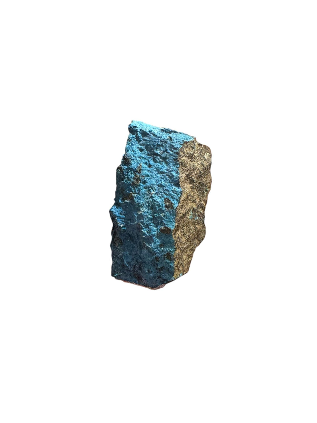 Aerinite mineral specimen with blue fibrous crystalline texture from Lleida, Catalonia, Spain – rare throat chakra stone