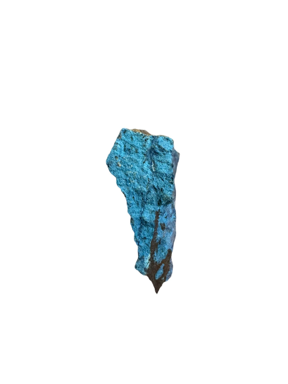 Aerinite mineral specimen with blue fibrous crystalline texture from Lleida, Catalonia, Spain – rare throat chakra stone