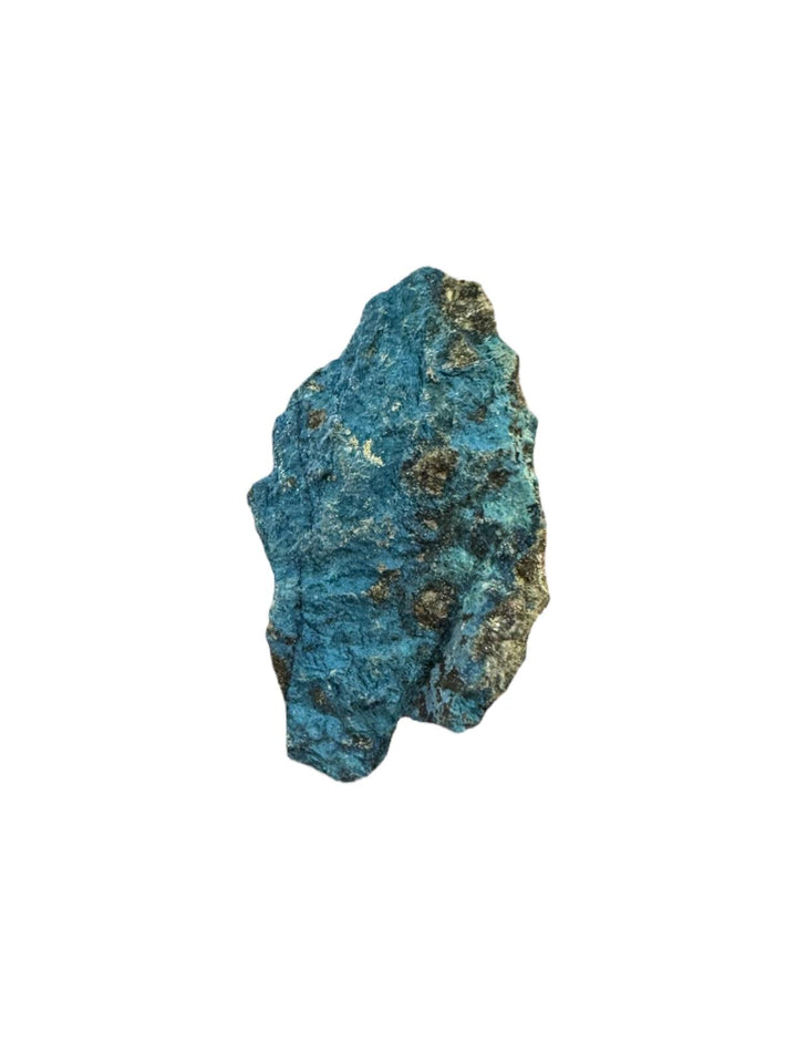 Aerinite mineral specimen with blue fibrous crystalline texture from Lleida, Catalonia, Spain – rare throat chakra stone