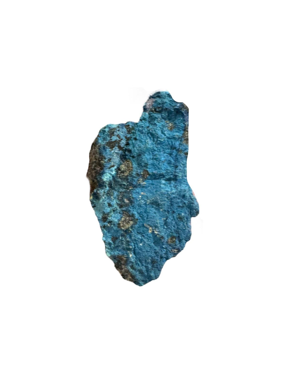 Aerinite mineral specimen with blue fibrous crystalline texture from Lleida, Catalonia, Spain – rare throat chakra stone