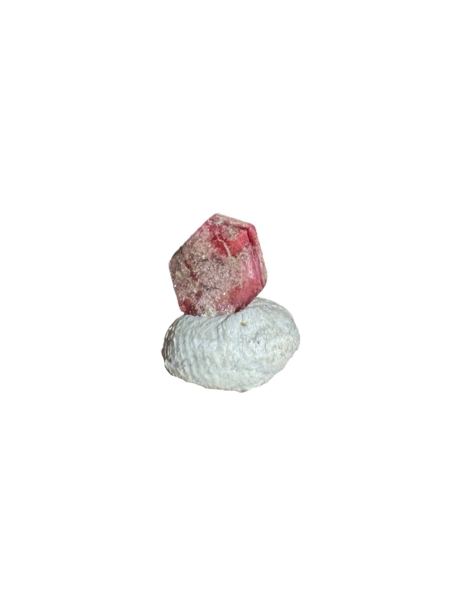 Bixbite (Red Beryl) crystal specimen with vivid red hexagonal crystals from Thomas Range, Utah