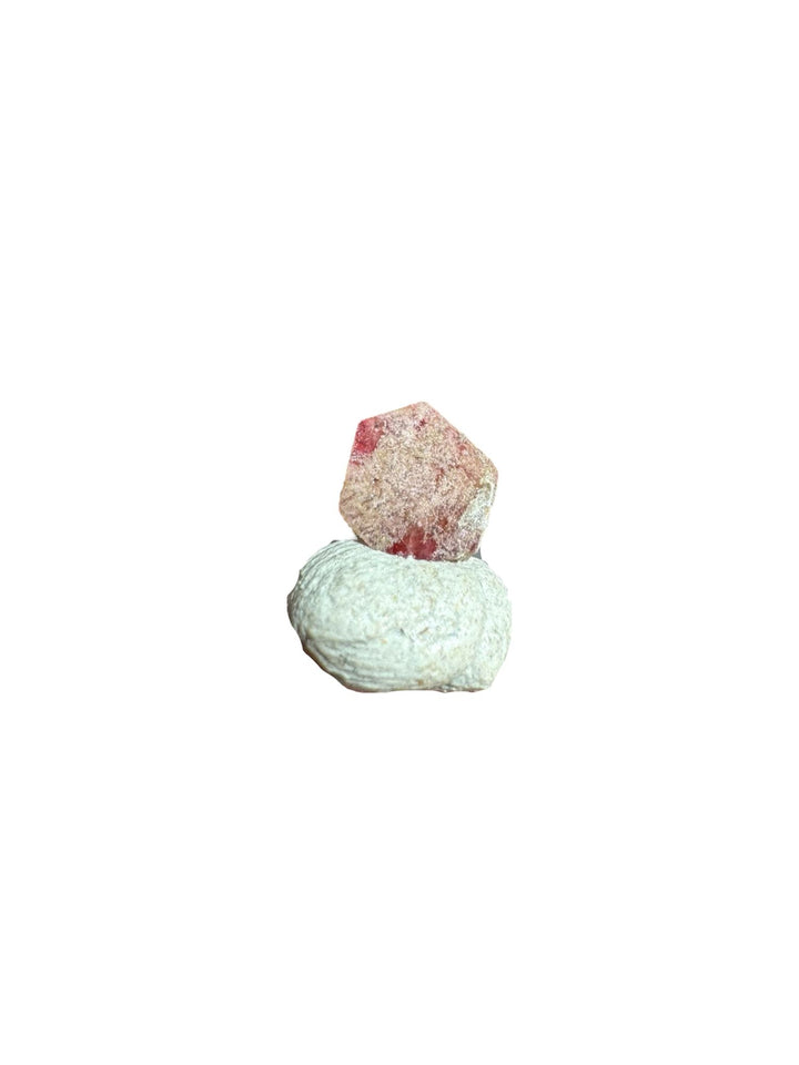 Bixbite (Red Beryl) crystal specimen with vivid red hexagonal crystals from Thomas Range, Utah