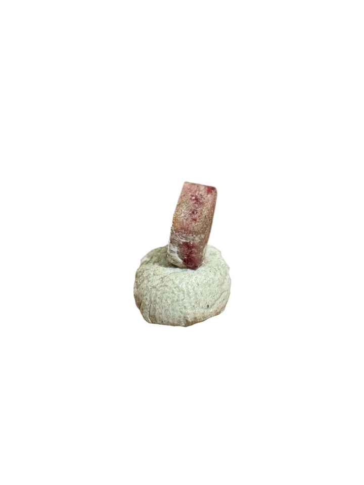 Bixbite (Red Beryl) crystal specimen with vivid red hexagonal crystals from Thomas Range, Utah
