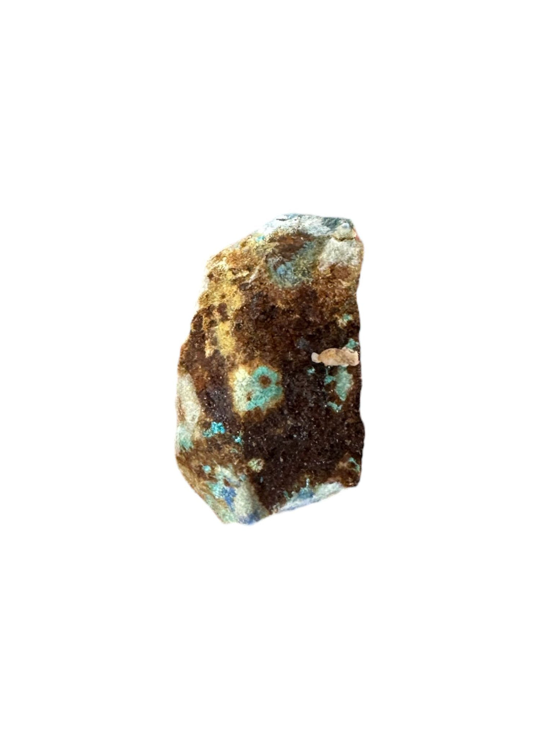 Lavendulan mineral specimen with vivid sky-blue microcrystals from M. Dolores Mine, Mazarrón, Murcia, Spain