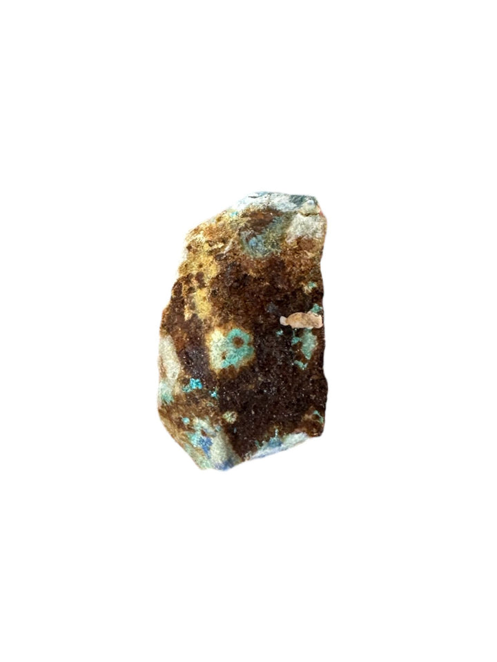 Lavendulan mineral specimen with vivid sky-blue microcrystals from M. Dolores Mine, Mazarrón, Murcia, Spain