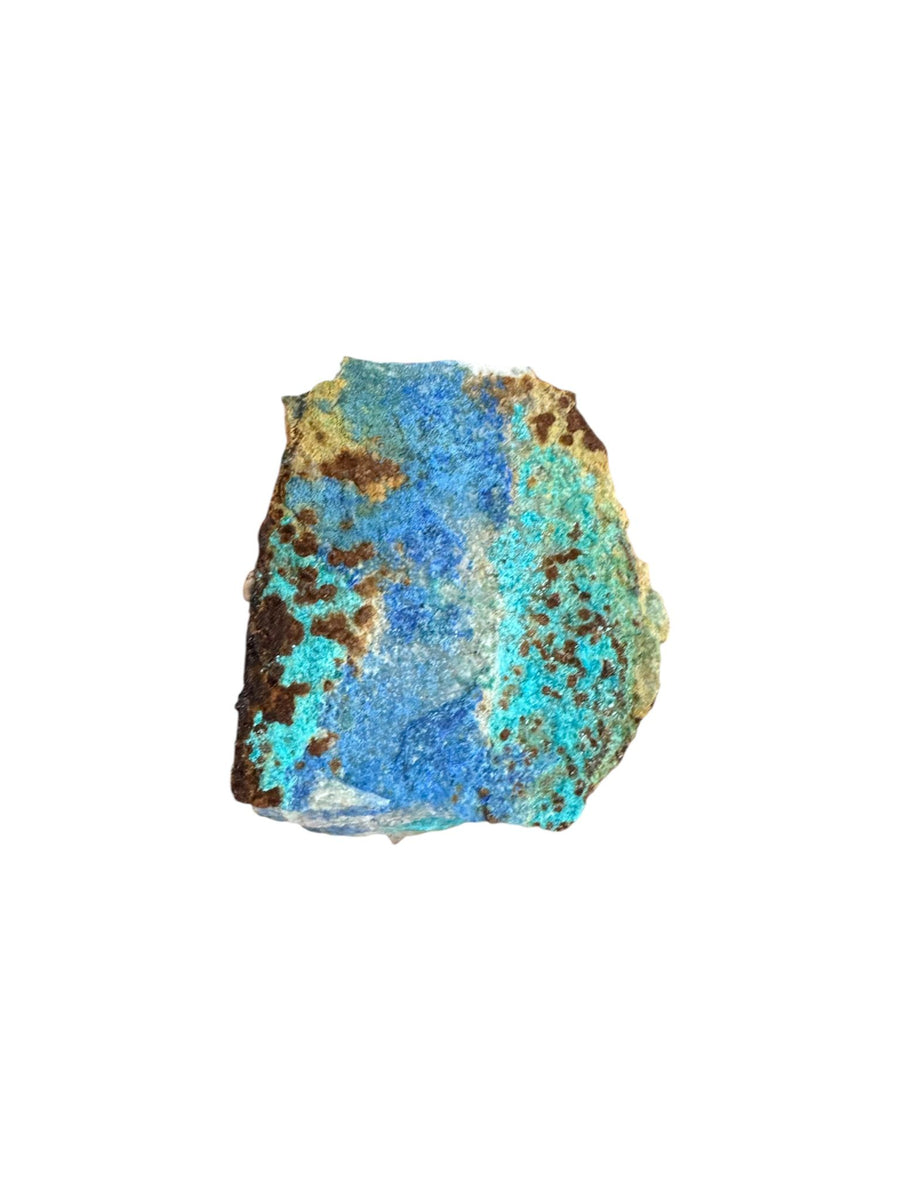 Lavendulan mineral specimen with vivid sky-blue microcrystals from M. Dolores Mine, Mazarrón, Murcia, Spain