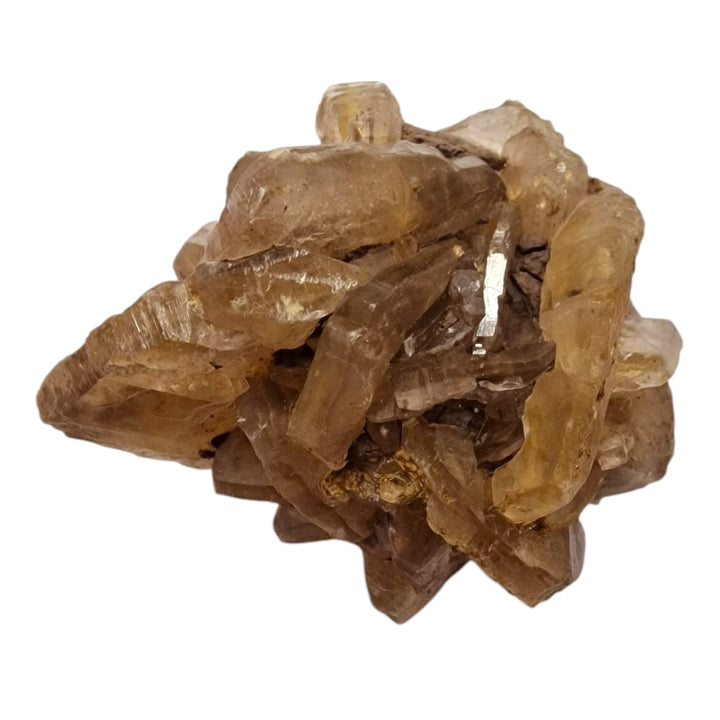 GeoFossils Selenite Mineral Specimen, UV reactive crystal for energy cleansing, clarity, and spiritual elevation.