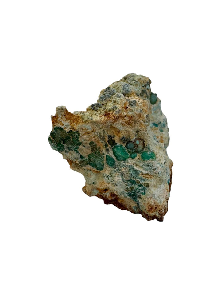 Variscite mineral specimen with natural green crystalline formation from Palazuelo de las Cuevas, Zamora, Spain
