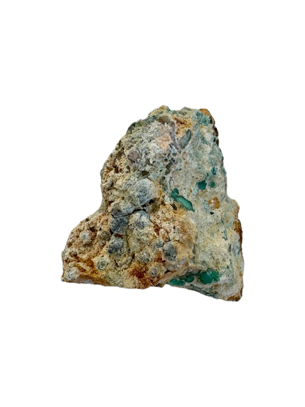 Variscite mineral specimen with natural green crystalline formation from Palazuelo de las Cuevas, Zamora, Spain