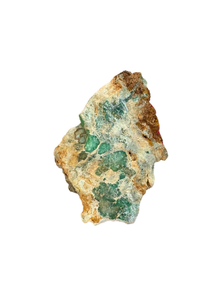 Variscite mineral specimen with natural green crystalline formation from Palazuelo de las Cuevas, Zamora, Spain