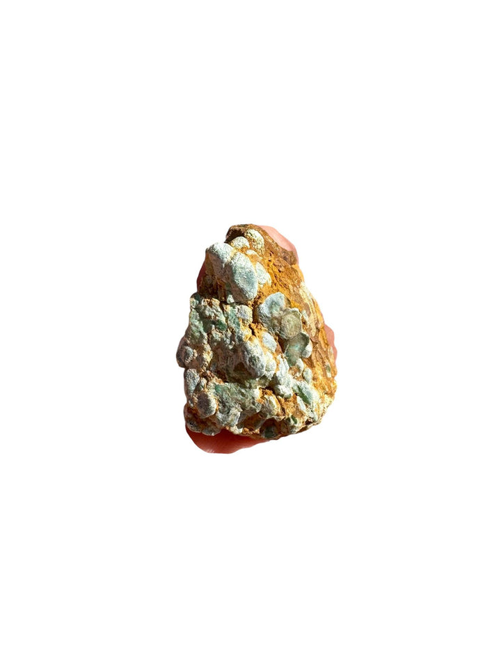 Variscite mineral specimen with natural green crystalline formation from Palazuelo de las Cuevas, Zamora, Spain