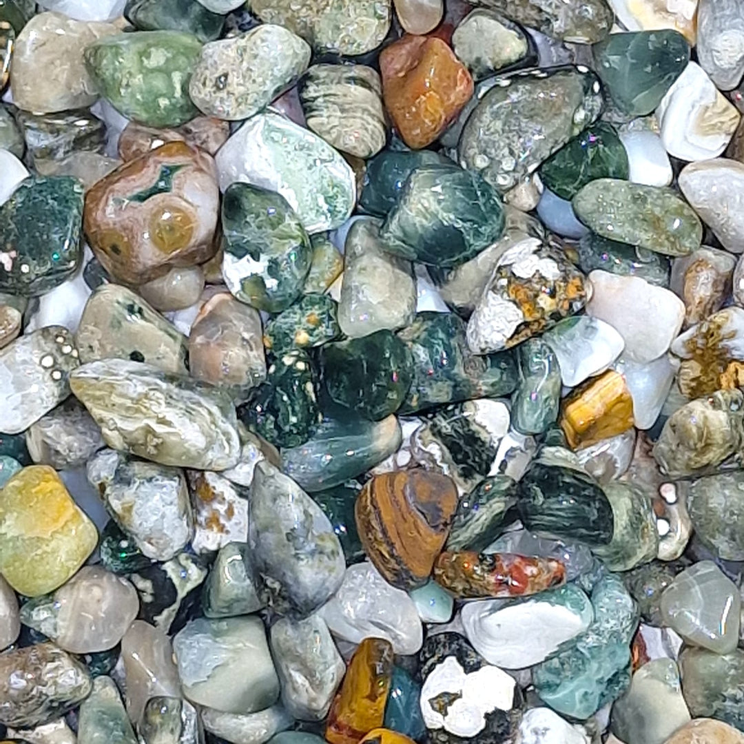 Ocean Jasper Mini Gem Chips - Ride the Waves of Positivity