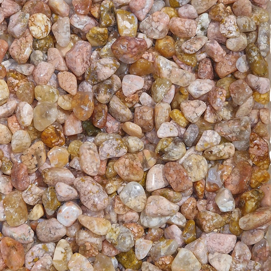 GeoFossils Pink Moss agate Mini Gem Chip