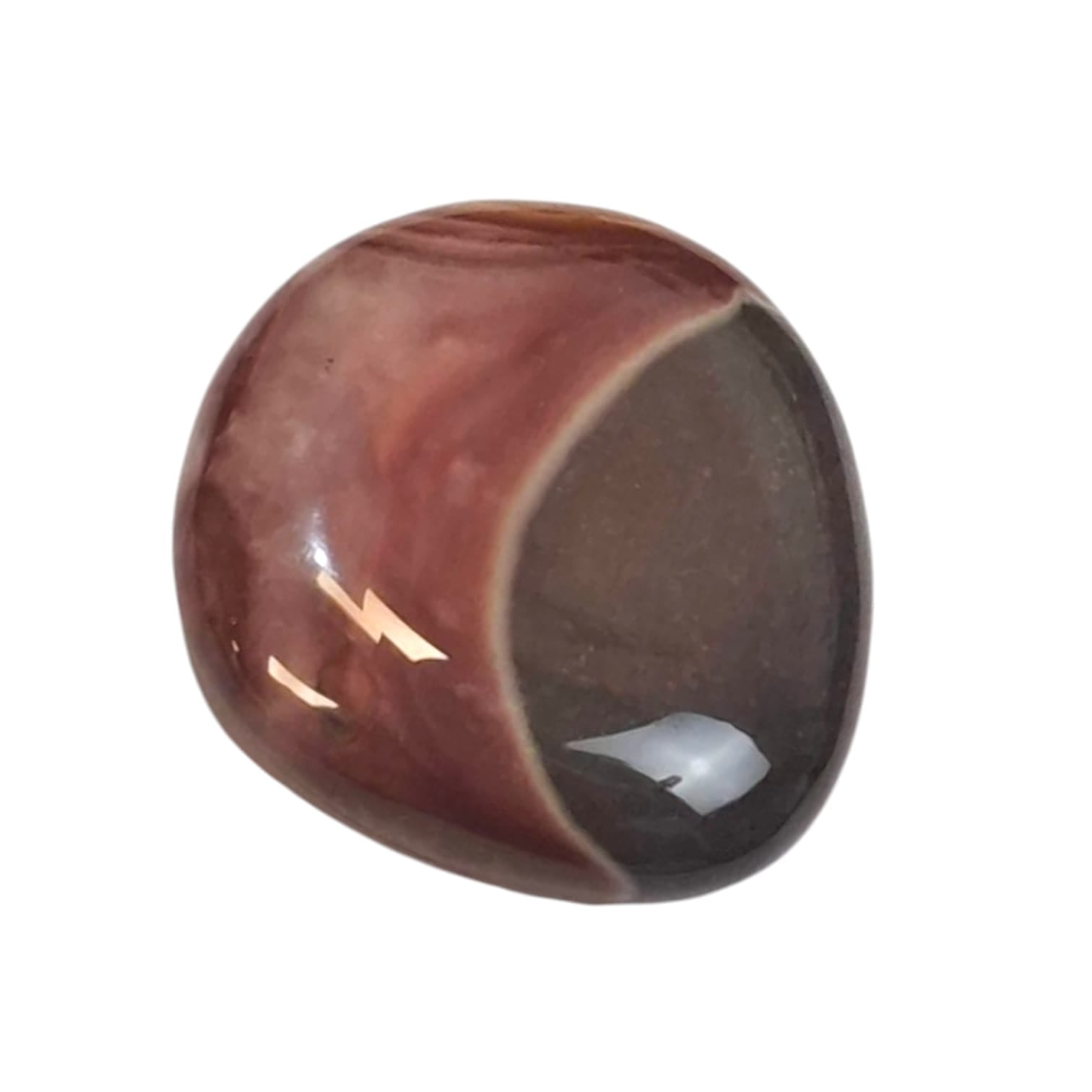 GeoFossils Polychrome Jasper Medium Oval, a multicoloured crystal for grounding, vitality, and transformation.