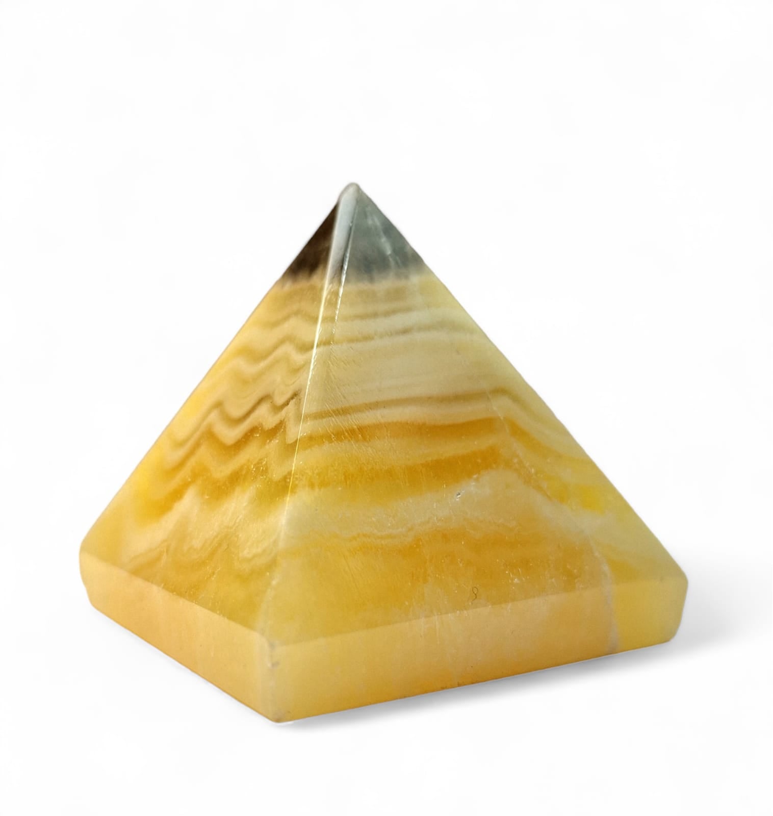 Triangular Pyramid Calcite Zebra Calcite Pyramid - GeoFossils