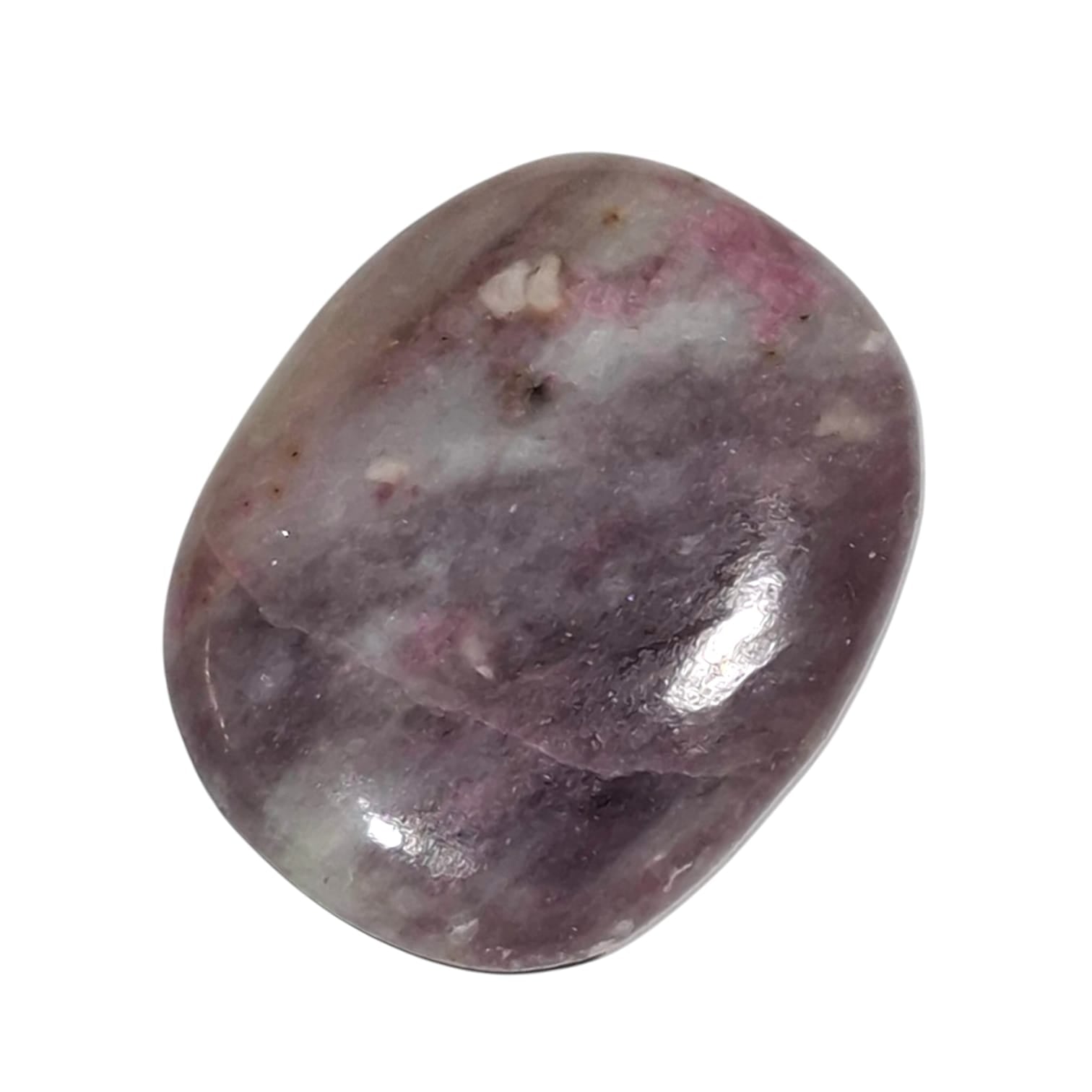 GeoFossils Rubellite in Cleavelandite Medium Oval, a rare crystal for emotional healing, self-love, and transformation