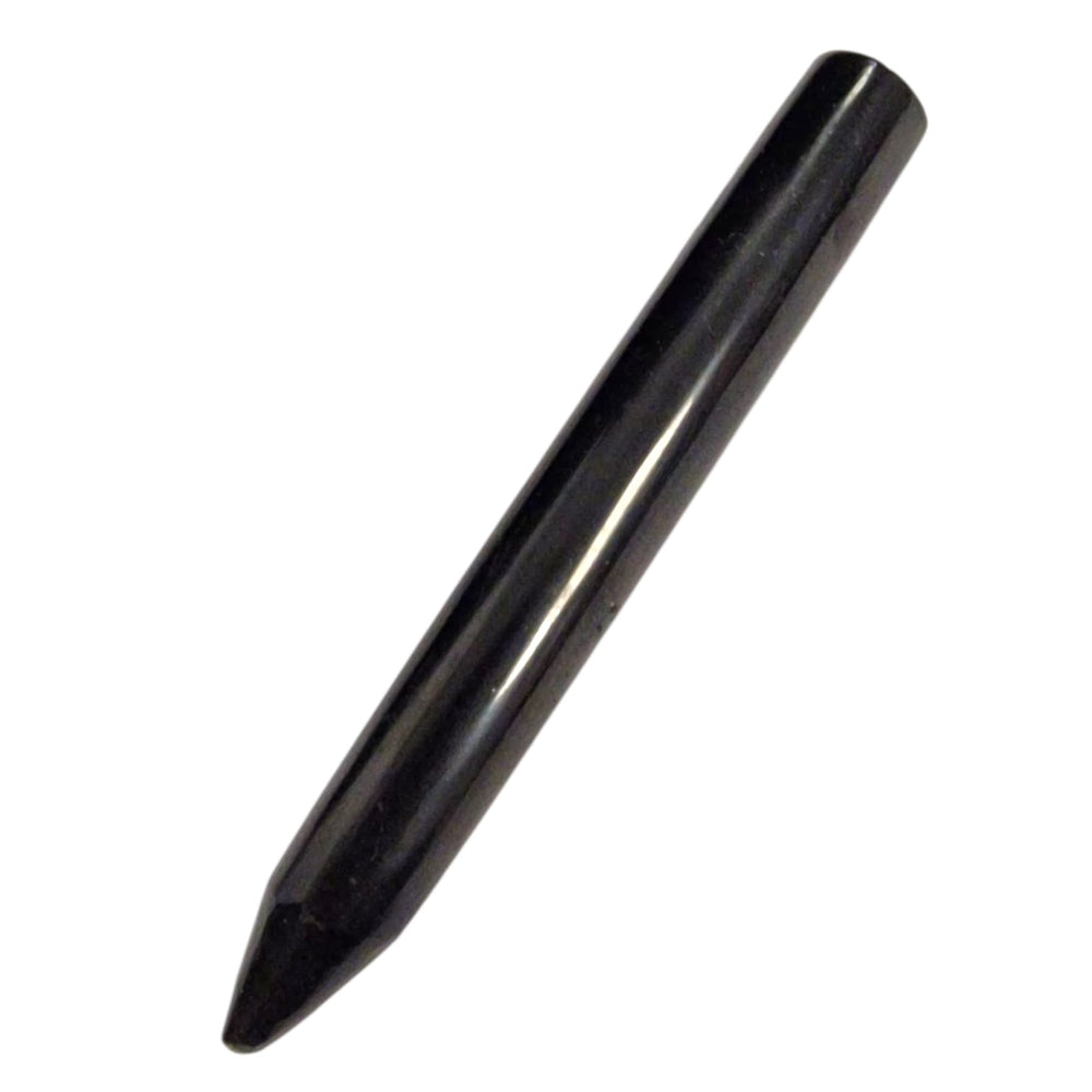 Hand-carved Shungite wand, featuring one sharp end and one soft base, perfect for focused energy work