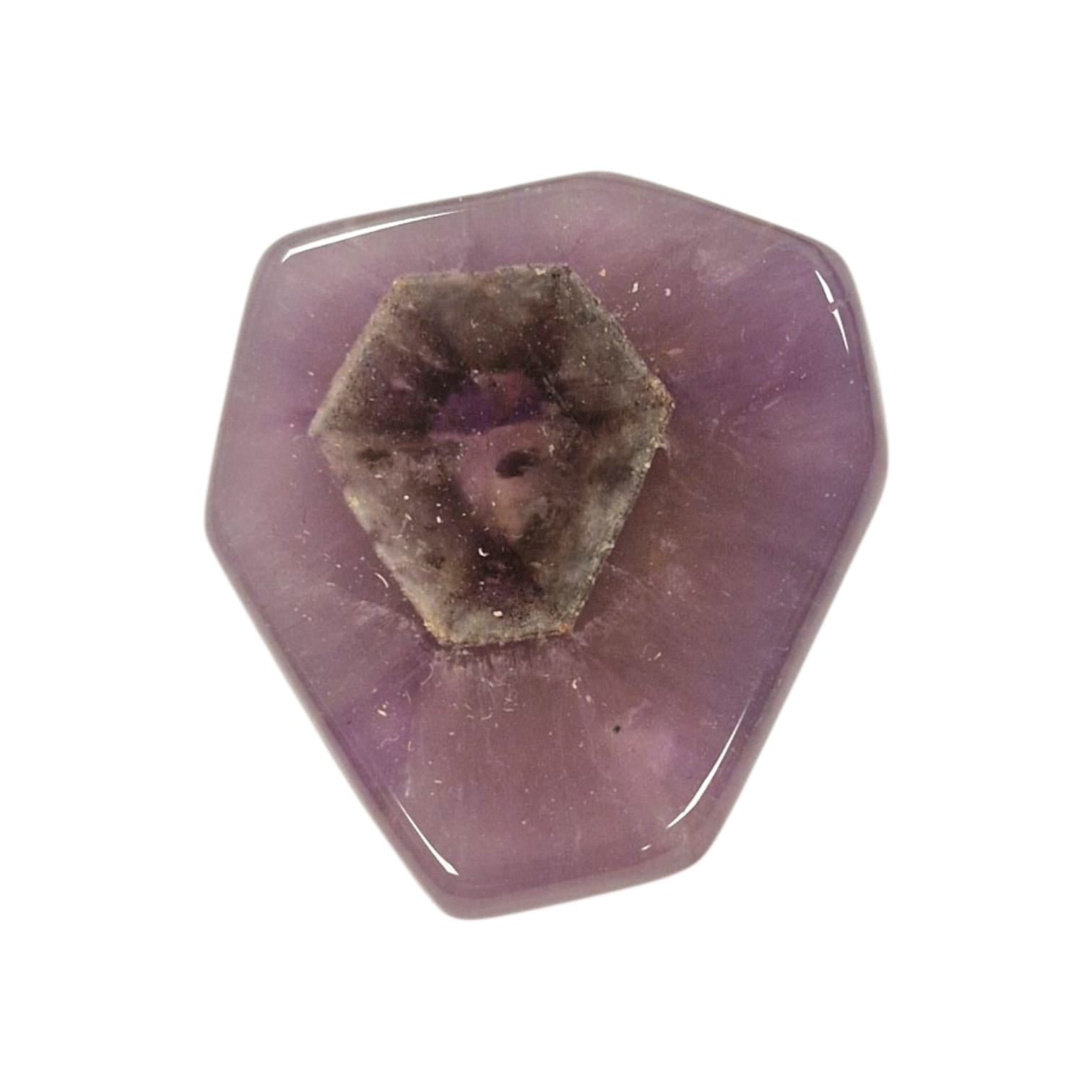 GeoFossils Auralite 23 Slice, a rare Canadian crystal cross-section with up to 23 minerals, ideal for deep healing and spiritual connection.