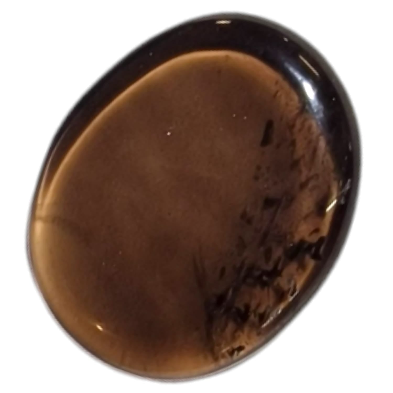 Smoky Quartz Medium Oval – a deep smoky crystal known for grounding, protection, and releasing negativity