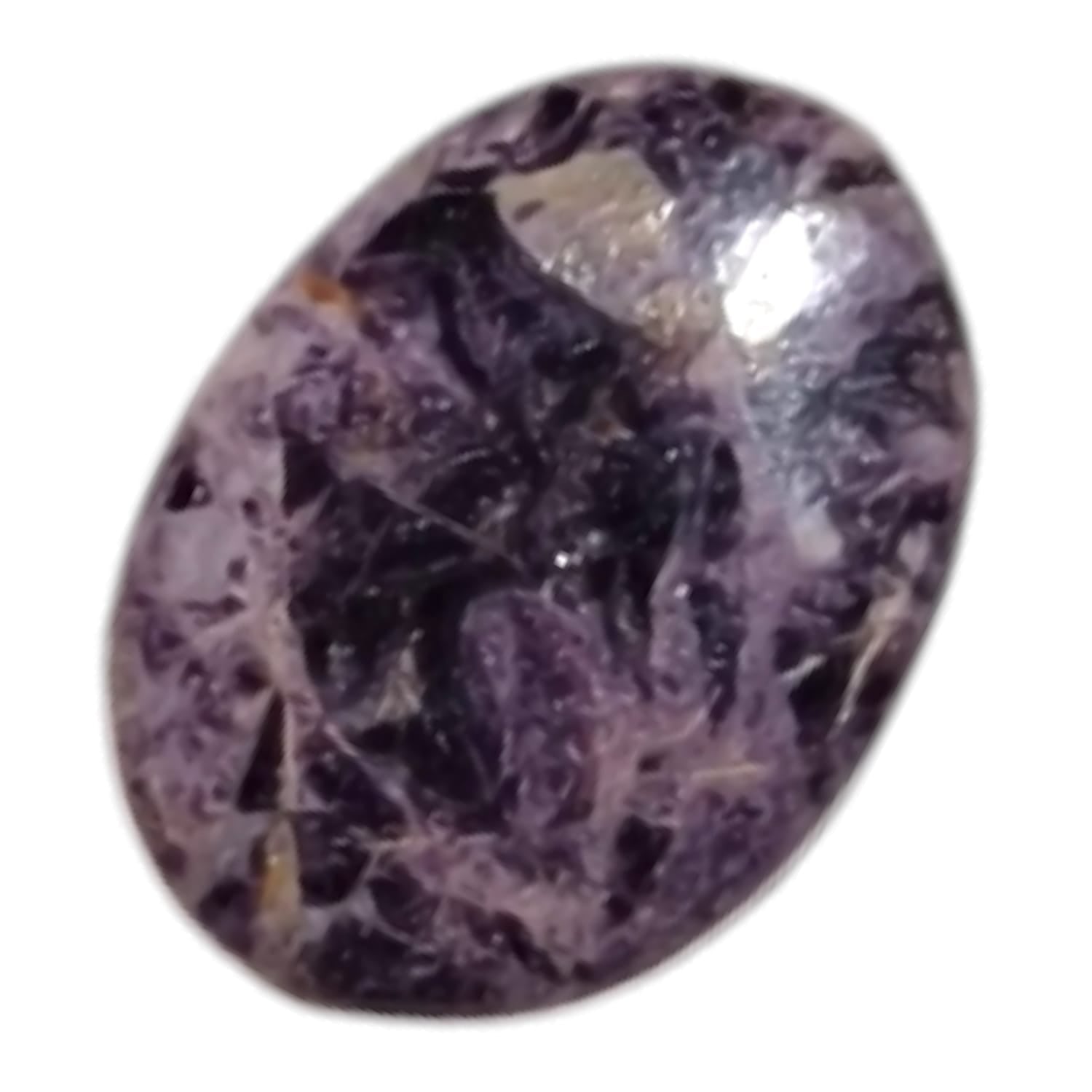 Tiffany Stone Medium Oval – a lilac crystal known for intuition, spiritual awakening, and emotional healing.