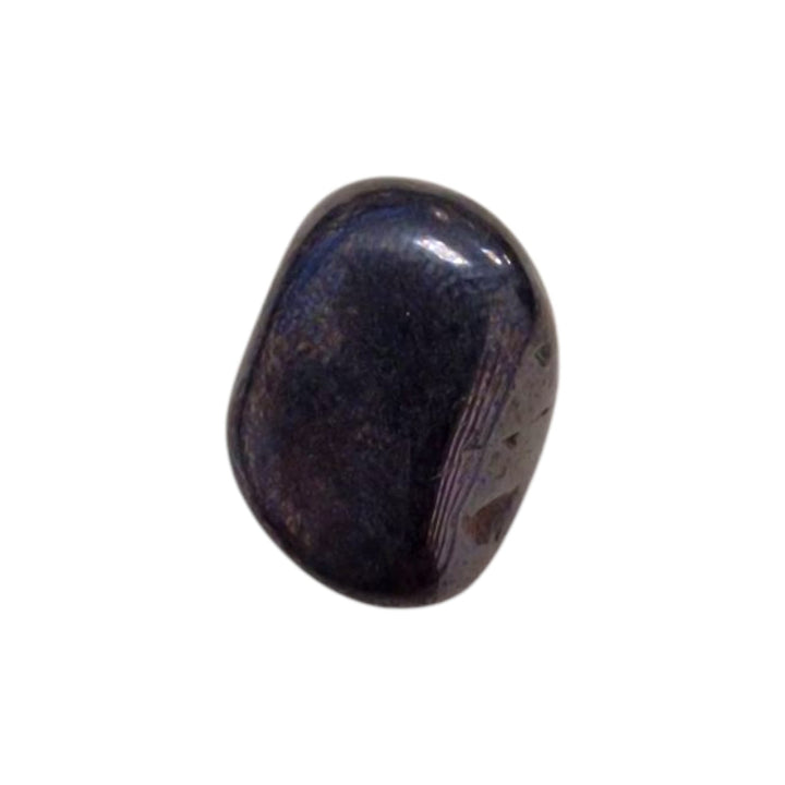 GeoFossils Alabandite Tumble Stone, a super rare black crystal from Arusha, Tanzania, promoting protection, grounding, and transformation.