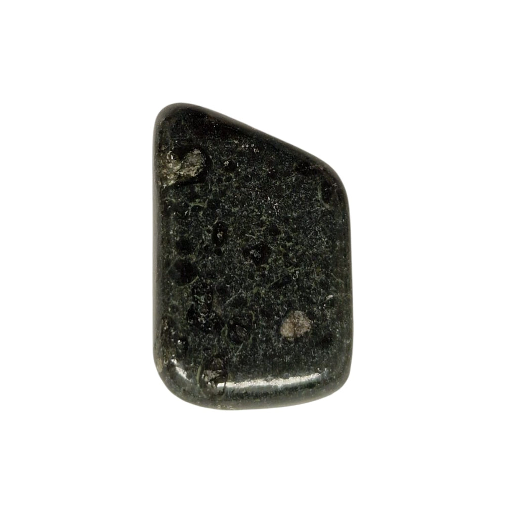 GeoFossils Kimberlite Tumble Stone, a rare volcanic matrix crystal from the Kimberly Mine, host to natural diamonds and deep Earth energy.