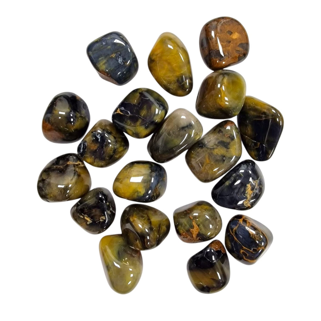 Nellite (aka Honey Stone) Tumble Stone – polished tumble stone for crystal healing and meditation