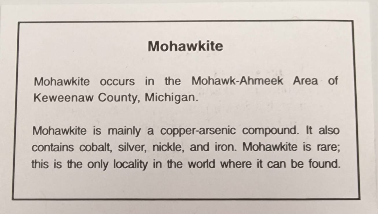 GeoFossils Mohawkite Tumble Stone, a rare metallic crystal from Michigan for transformation, truth, and energetic protection.