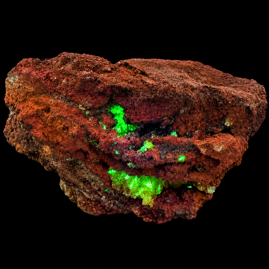 Adamite Fluorescent Mineral Specimen – Ojuela Mine, Mexico