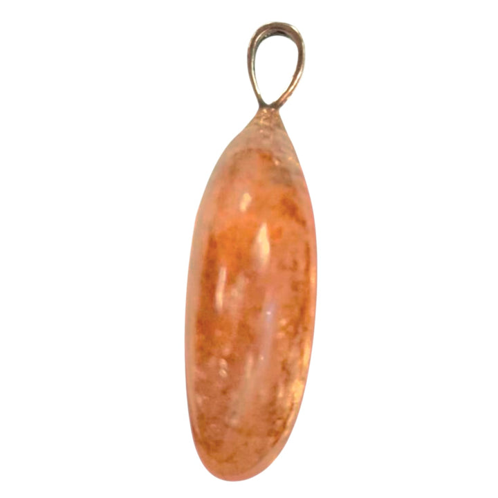 Agnitite pendant featuring red hematite inclusions in quartz, set in hallmarked sterling silver – high-energy transformation crystal with optional silver chain