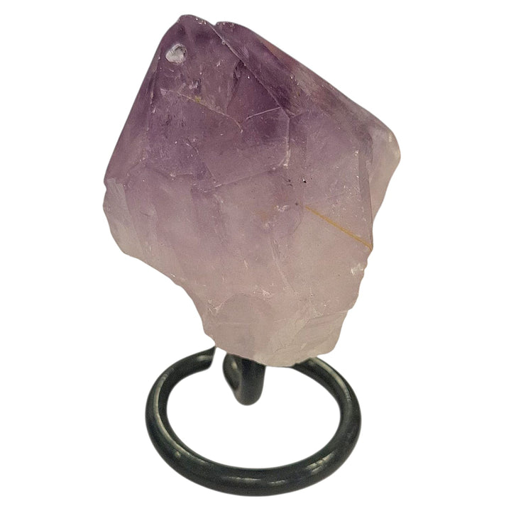 Amethyst Soul Mate on Black Metal Stand
