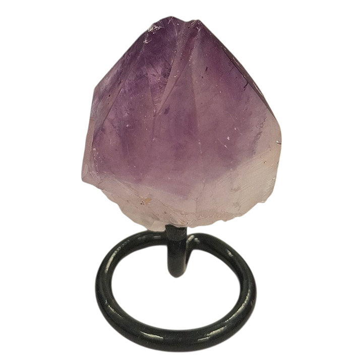 Amethyst Soul Mate on Black Metal Stand