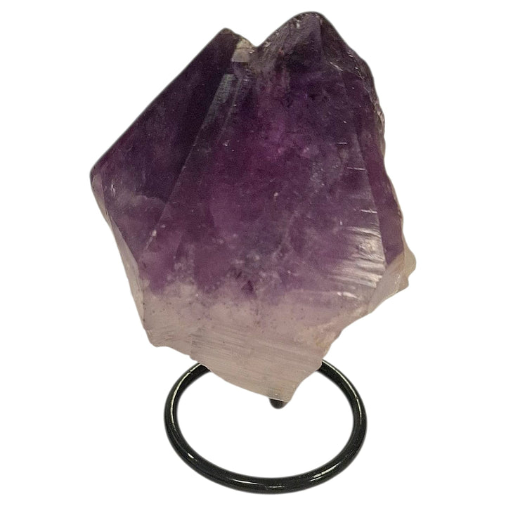 Amethyst Soul Mate on Black Metal Stand