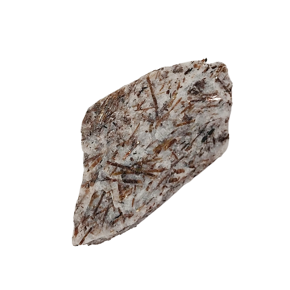 Natural Astrophyllite crystal sprays radiating through host rock mineral specimen Russia