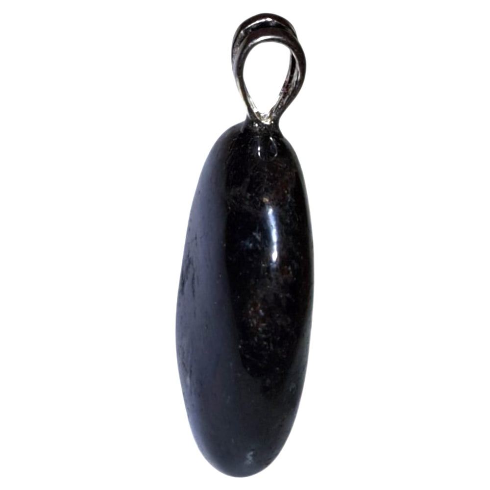 Astrophyllite pendant with golden flashes in dark stone, set in hallmarked sterling silver – celestial crystal for intuition and spiritual transformation