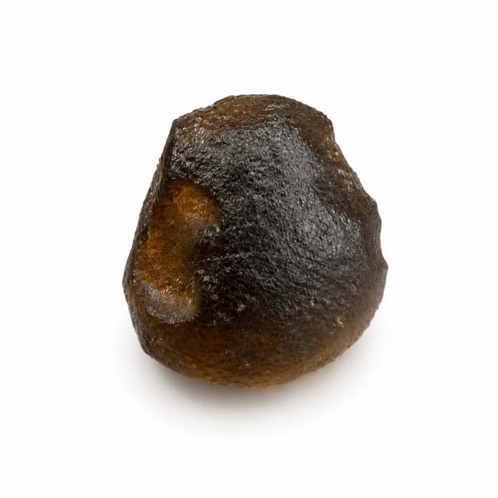 Raw Australite showing natural surface features.