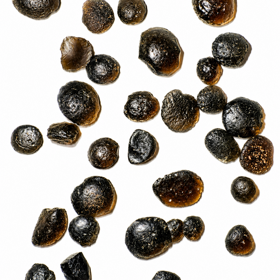 Raw Australite showing natural surface texture.