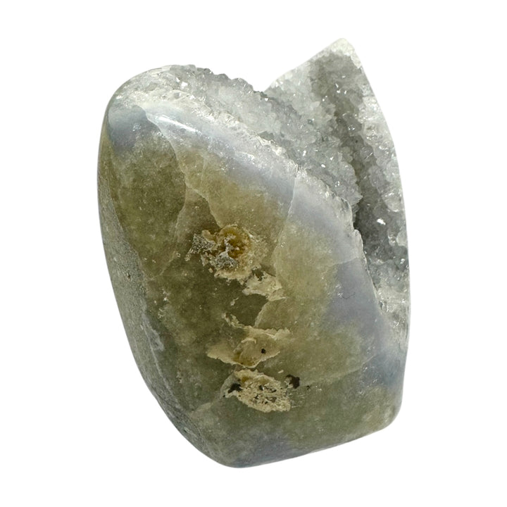 Blue Lace Agate Geode – Calming Crystal for Communication & Emotional Balance