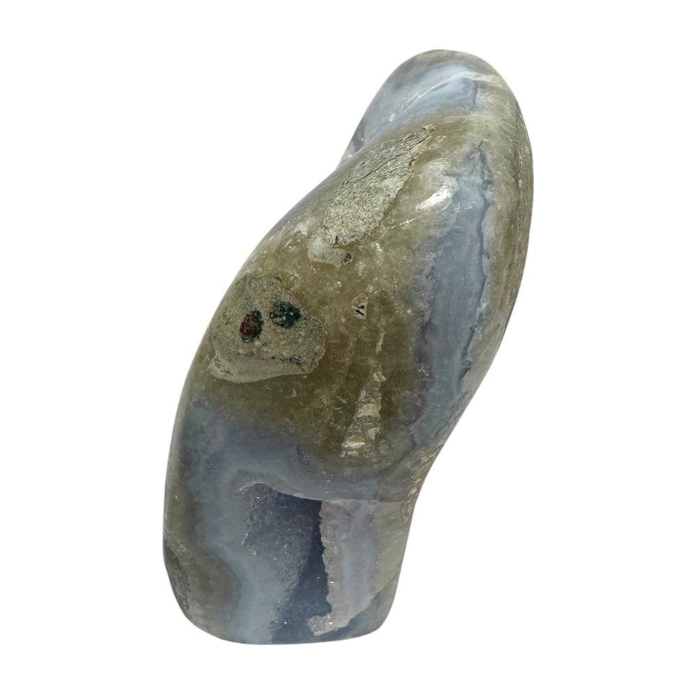 Blue Lace Agate Geode – Calming Crystal for Communication & Emotional Balance