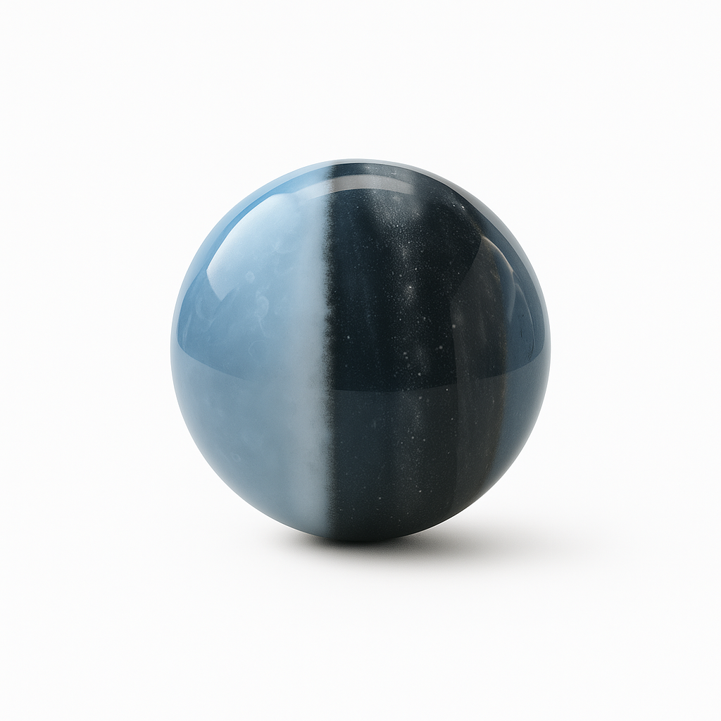 Polished Sphere in Owyhee Blue Opal