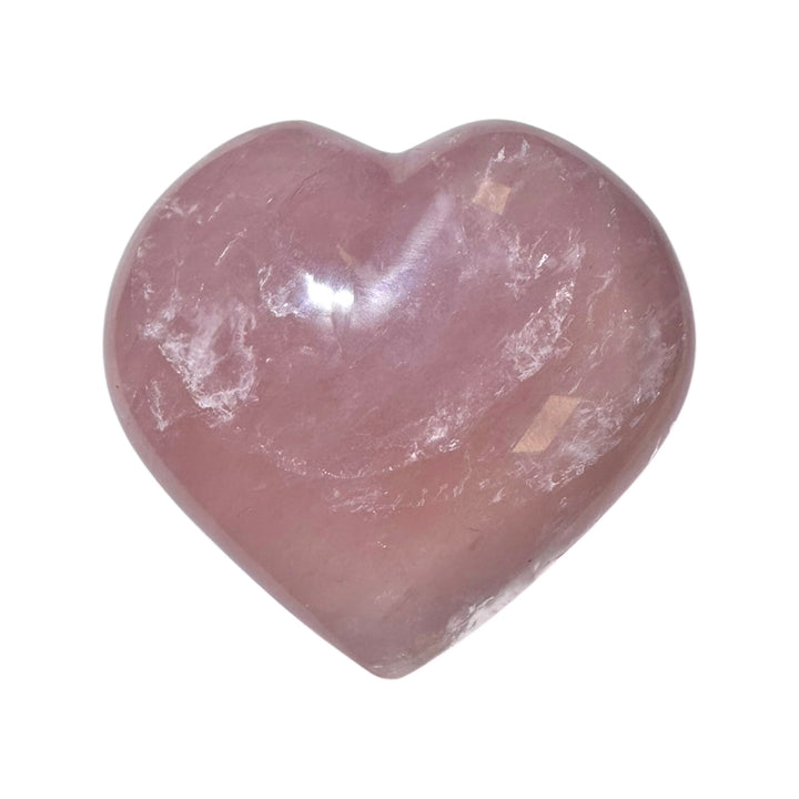 GeoFossils Blue Rose Quartz Hearts – Madagascan blue-pink quartz crystal hearts for love, clarity, and calm communication, hand-carved gemstone hearts made in the UK.