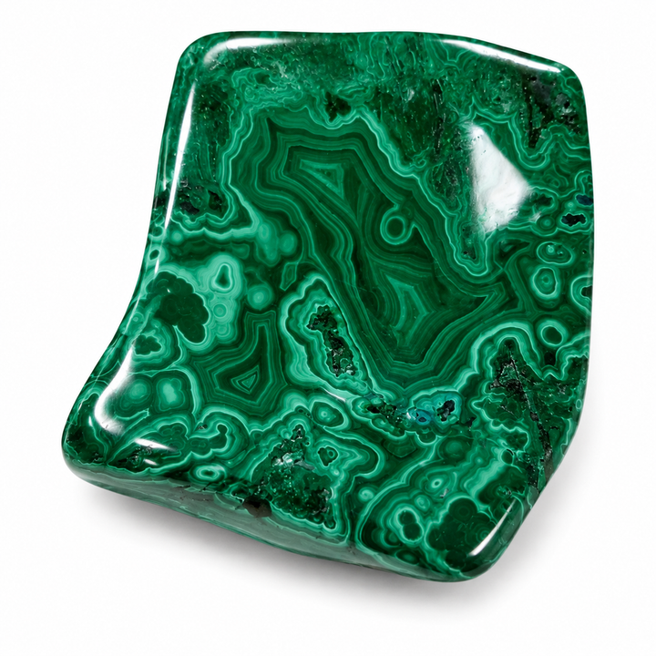 Natural green Malachite bowl for crystal charging, altar décor, and keepsakes