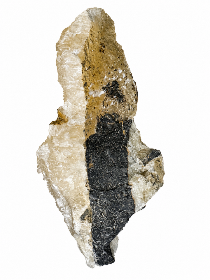 Reverse view of a natural Calcite specimen from the closed Winterberg Mine, Germany.