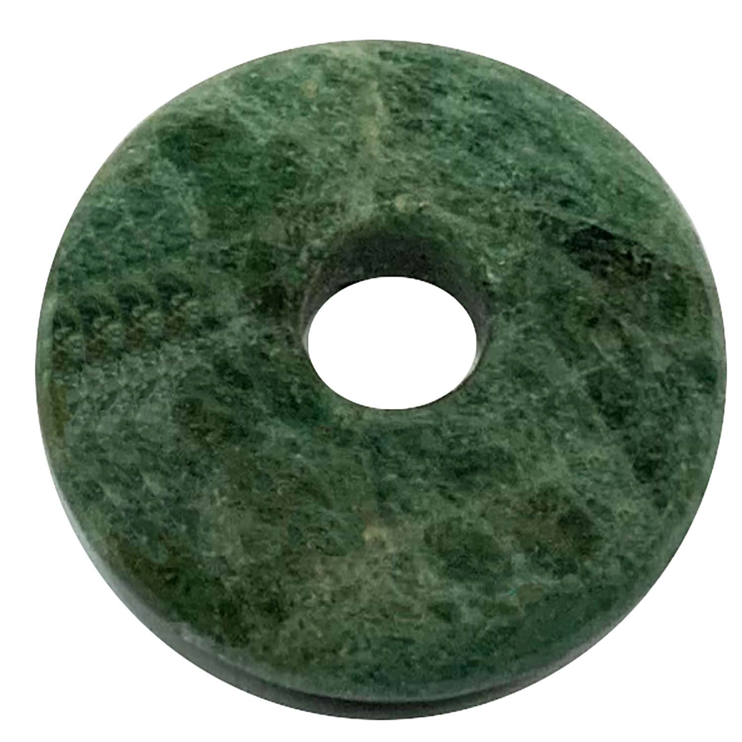 Green Apatite Munay Ki Pi Donut by GeoFossils – smooth, circular green stone, perfect for emotional healing, heart-centred transformation, and connecting with the Heart Chakra in Andean spiritual practices.