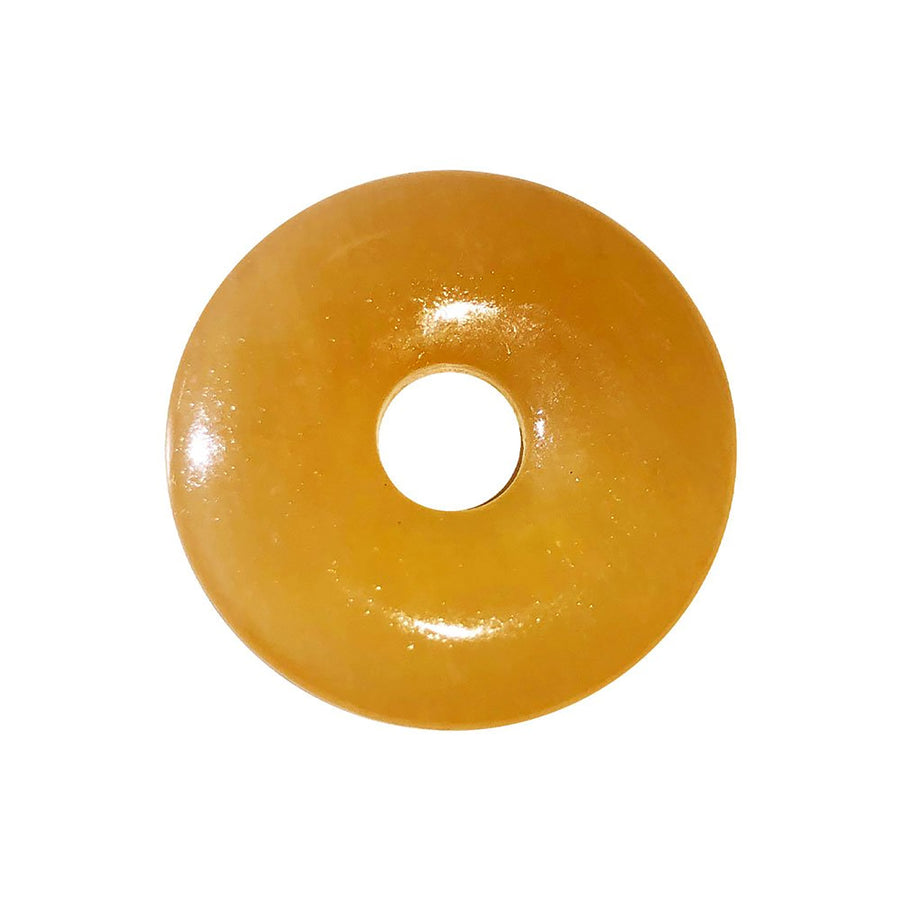 Orange Calcite Munay Ki Pi Donut by GeoFossils – smooth, warm orange circular stone, perfect for creativity, motivation, and connecting with the Sacral and Solar Plexus Chakras in Andean spiritual practices.